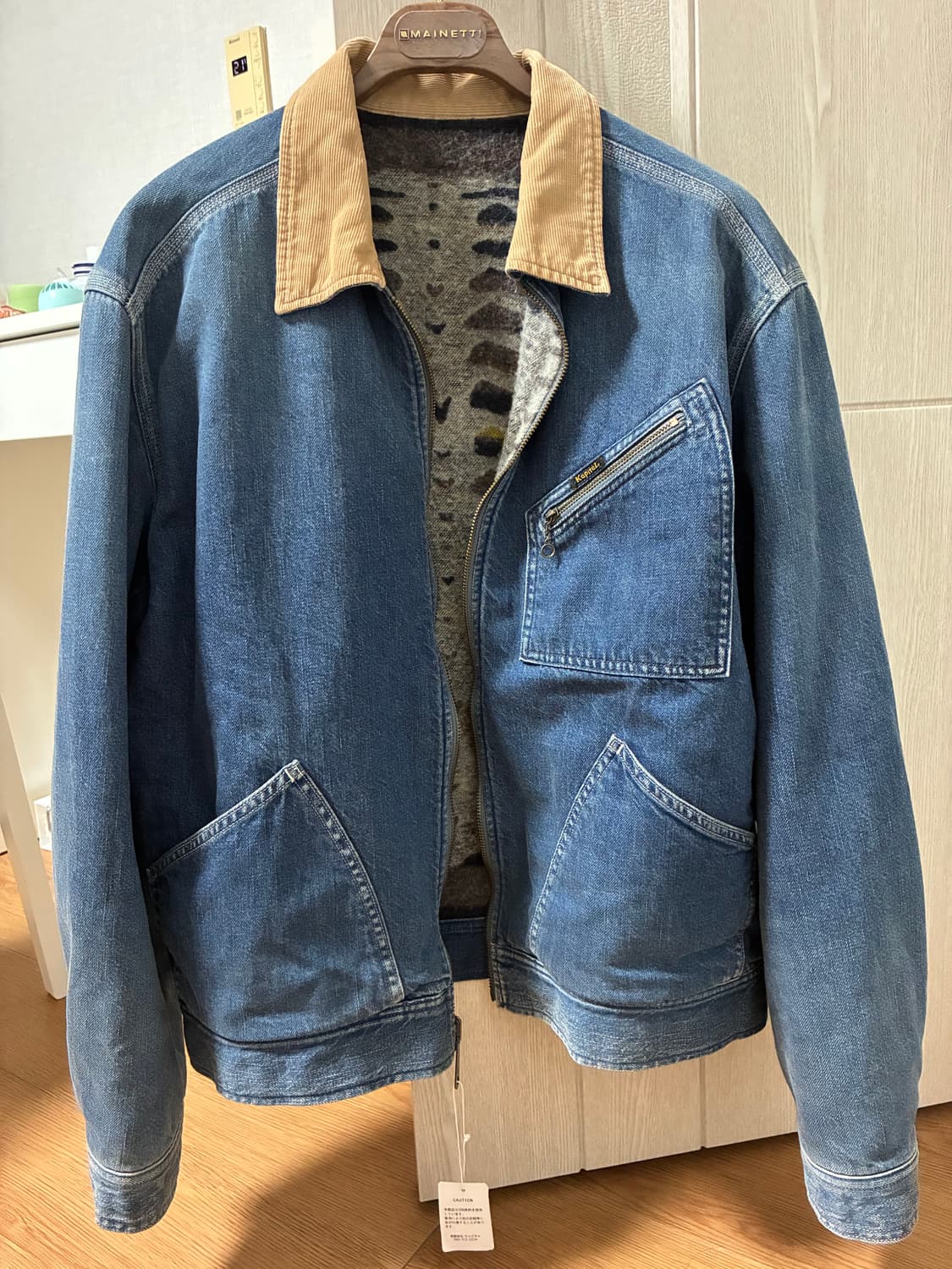 [2] 캐피탈 본 라이닝 리버시블 워크 자켓 인디고 상품이미지2