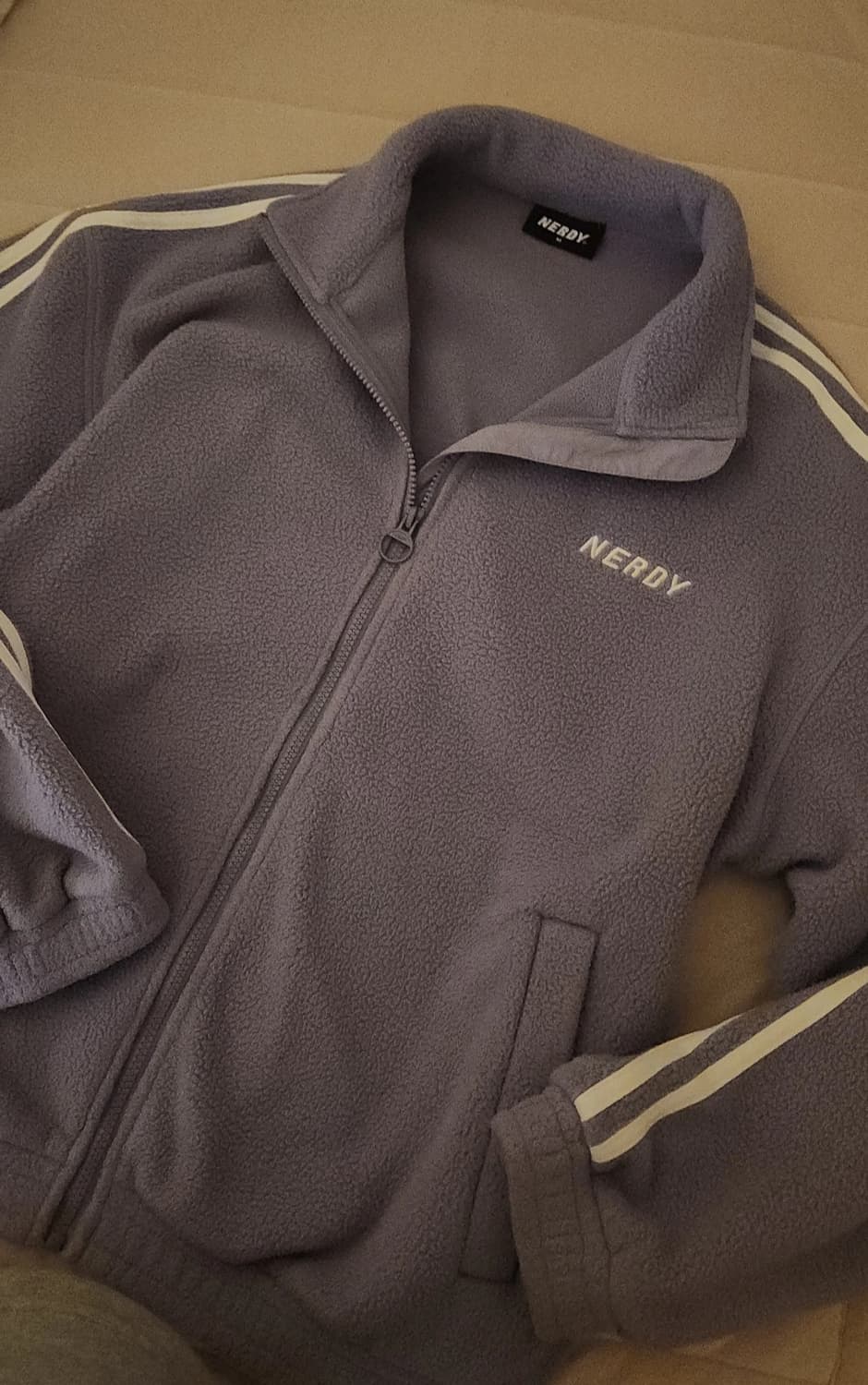 널디 희귀 보라 후리스 M 상품이미지1