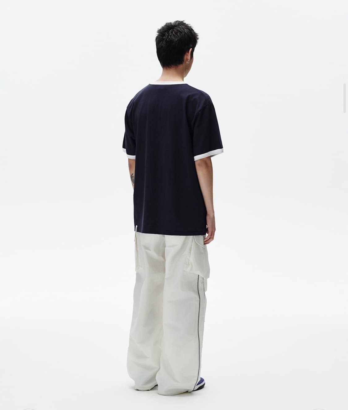 마하그리드 HELLO BEAR RINGER TEE NAVY 상품이미지2