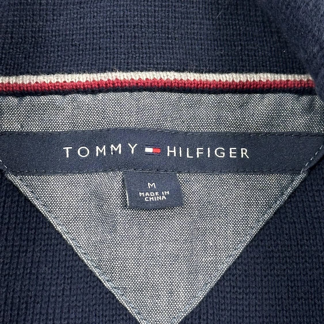 타미힐피거 플래그 숄카라 네이비 가디건 (M) 상품이미지5