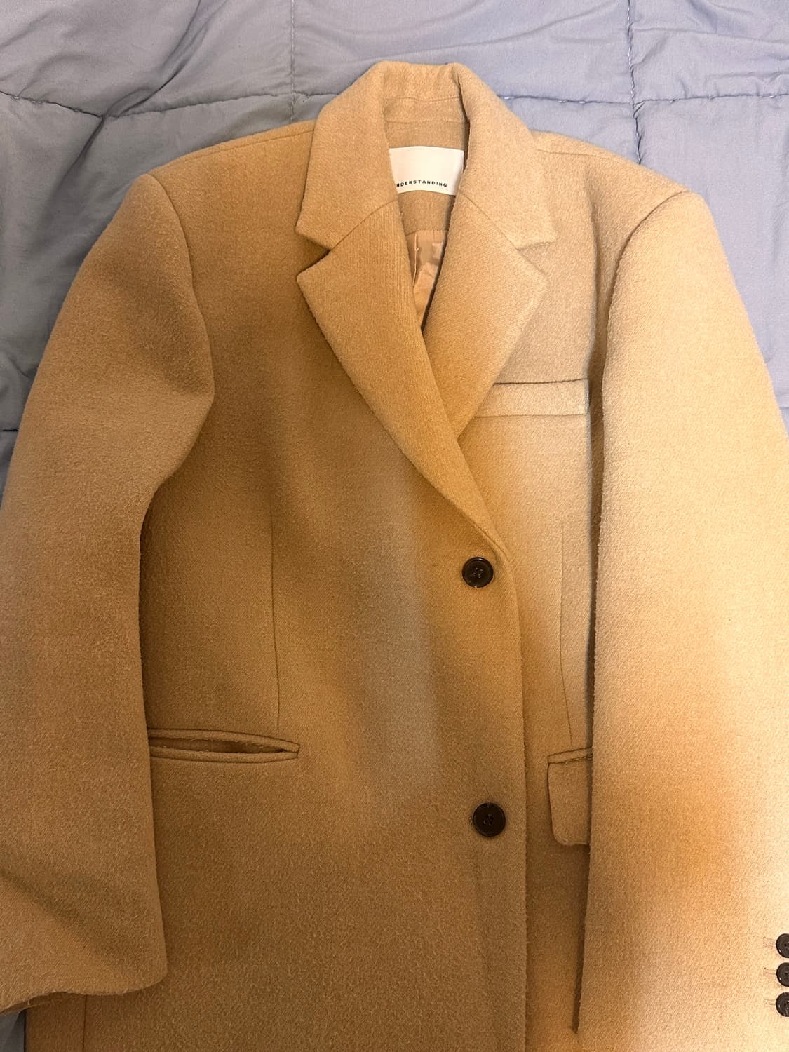 언더스탠딩 side button long coat 상품이미지2