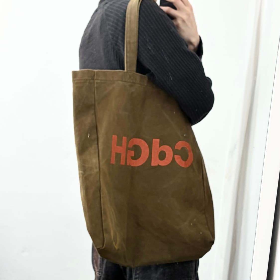 꼼데가르송 옴므 캔버스 토트백 상품이미지3