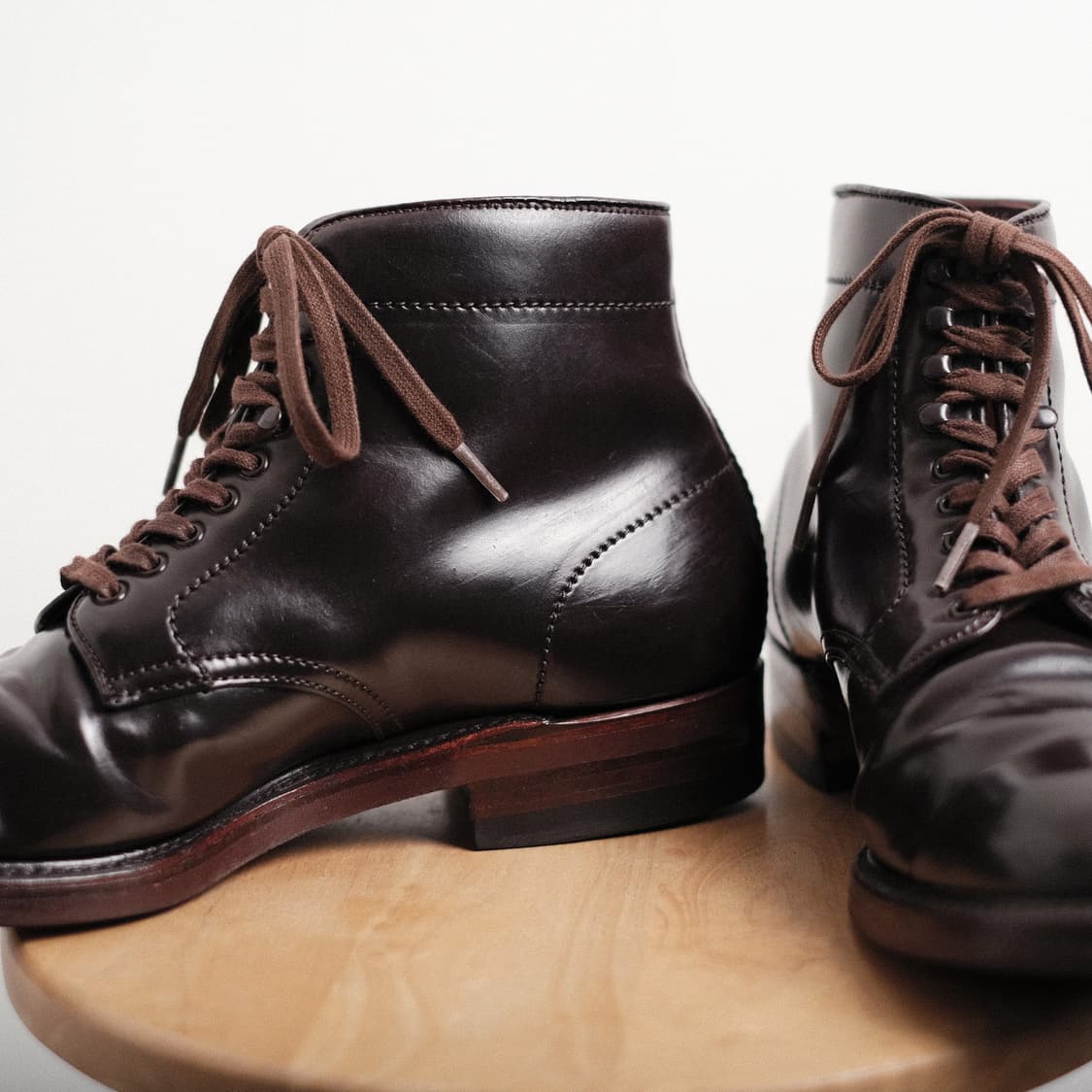 알든 모디파이드 라스트 버건디 코도반 플레인토 부츠 8.5D 사이즈 상품이미지8