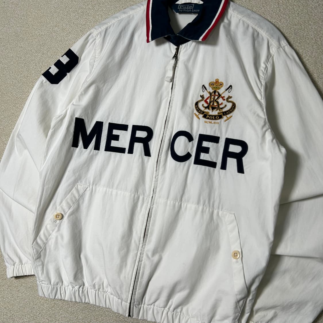  (S) 00s 폴로 랄프로렌 화이트  스윙톱 자켓 상품이미지2