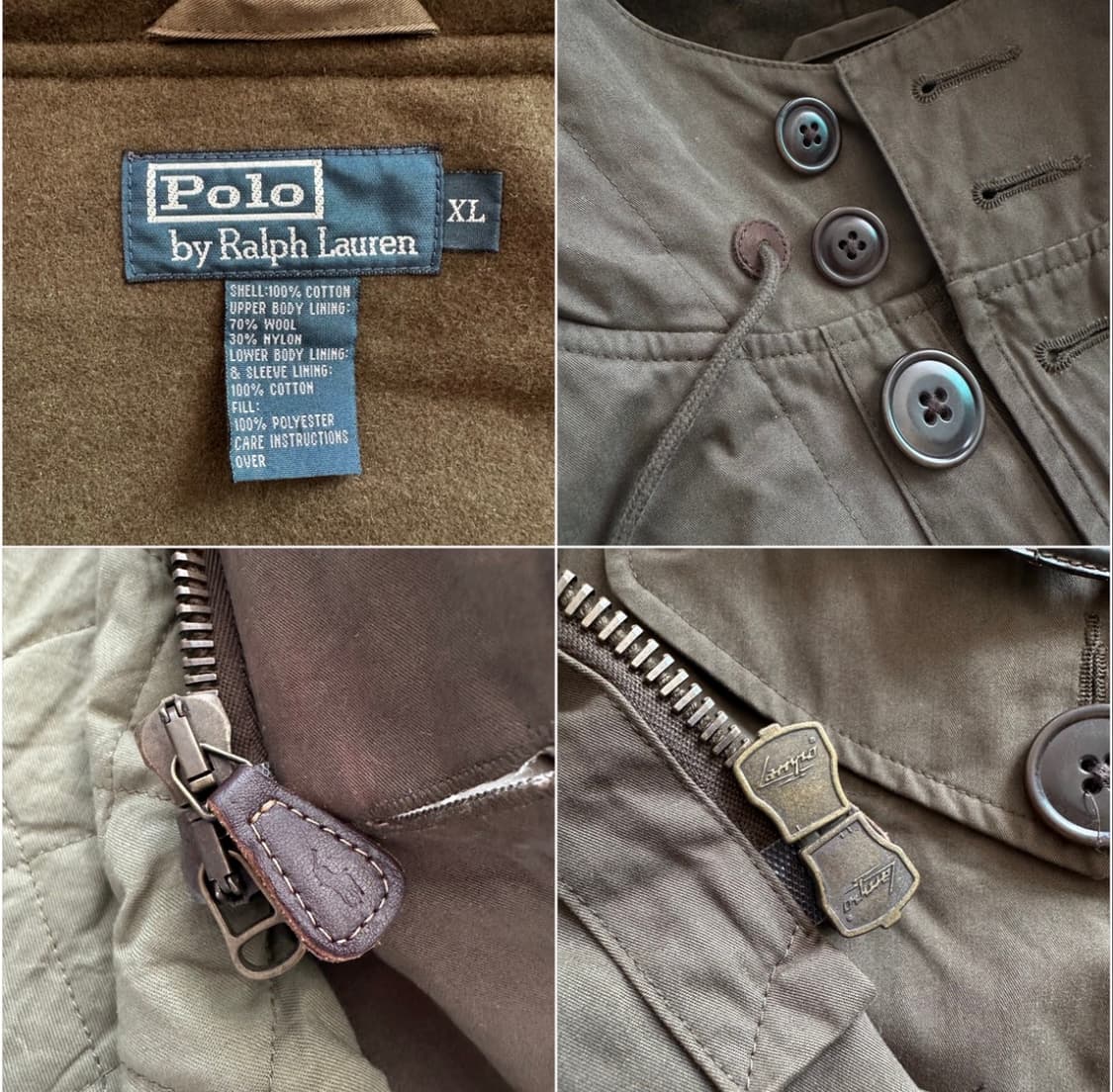 90s 폴로 랄프로렌 M-47 장진호 파카 XL (이태리 람포지퍼) 상품이미지3