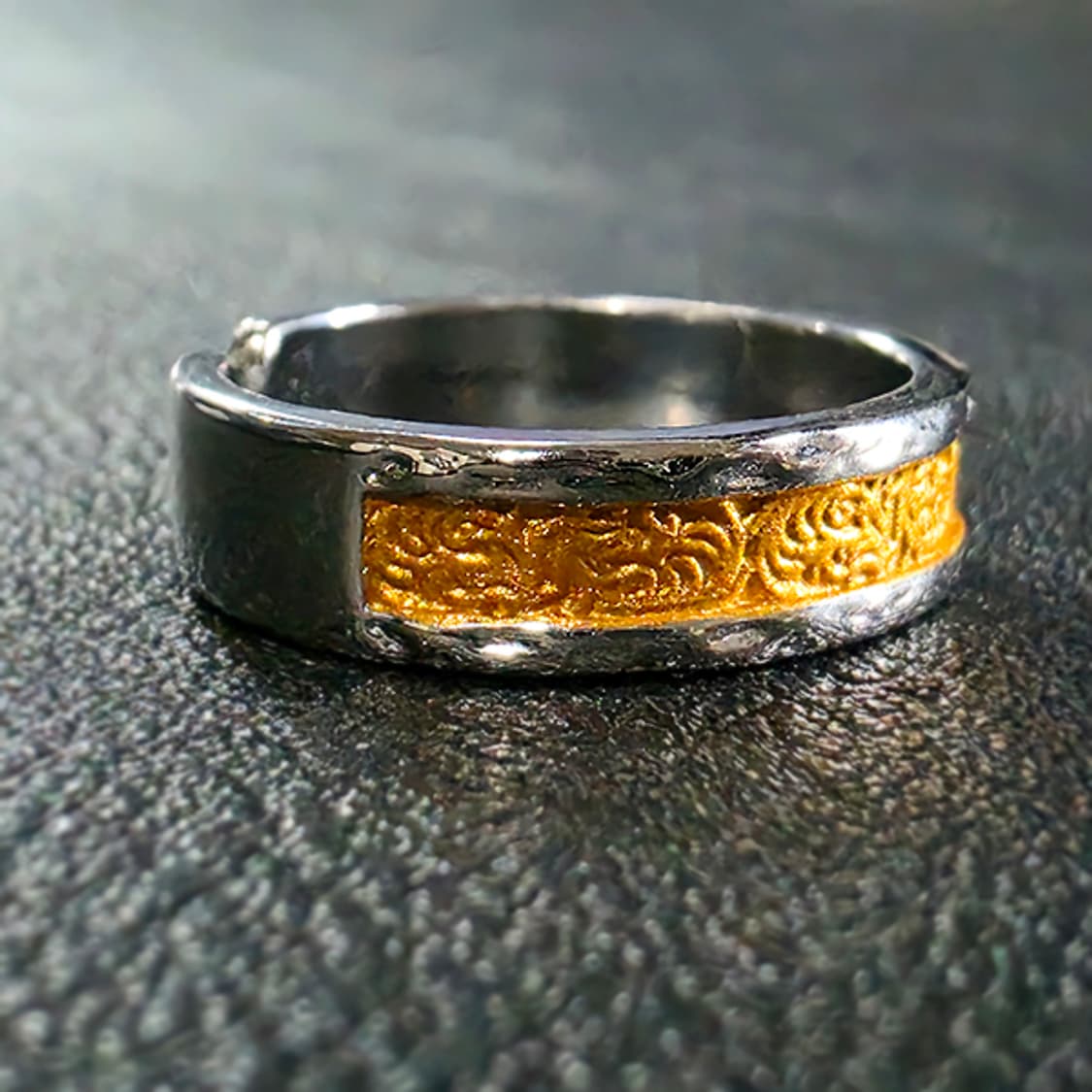 Velmor 실버 남자 엔틱 빈티지 명품 고대 문양 반지 상품이미지2