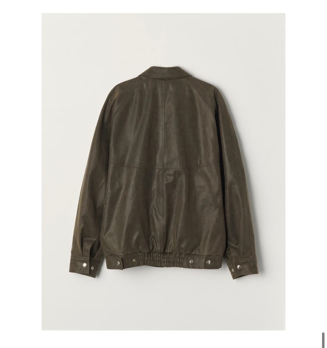 시엔느 존레더 봄버 자켓 브라운 s사이즈 상품이미지2