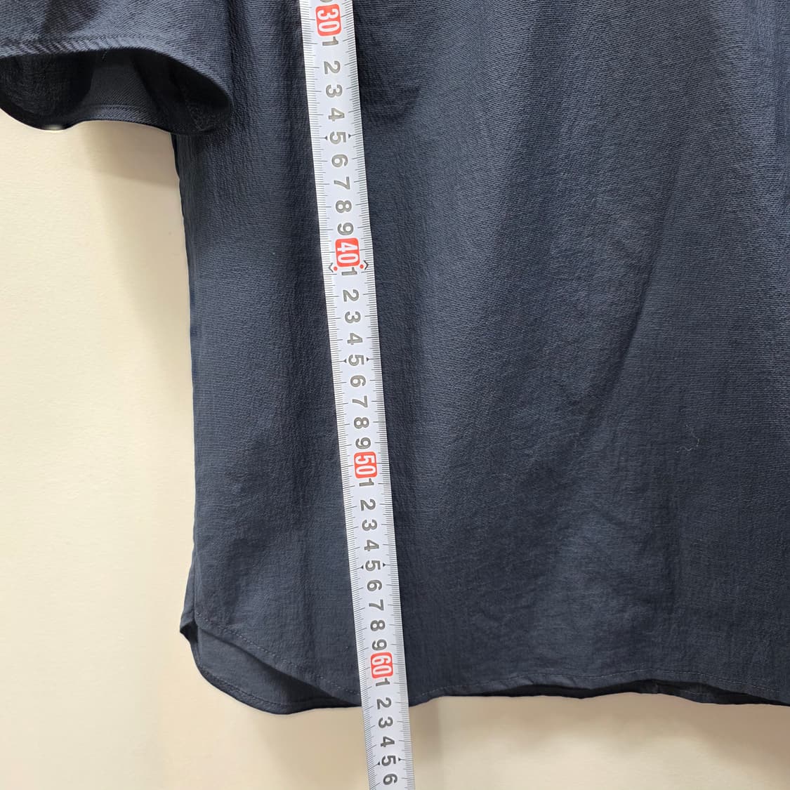 0193 지고트 JJ JIGOTT 퍼프소매 반팔 블라우스 네이비 55사이 상품이미지4