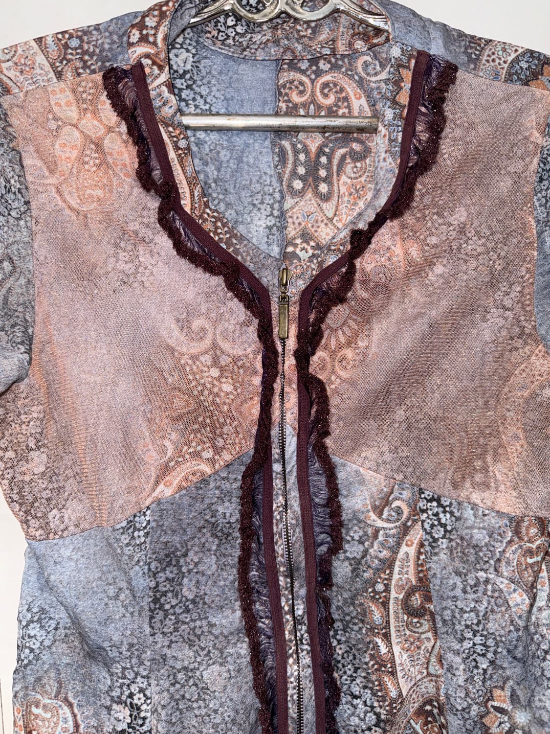 Mute pink blue oriental half zipup bl 상품이미지6