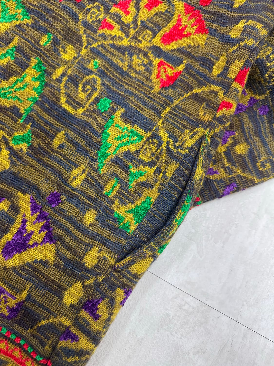 •Japanese Vintage 90’s에스닉 패턴 니트 가디건 상품이미지10