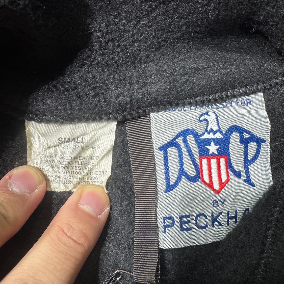 US ARMY 플리스 자켓 블랙 ( S/OLD-8322 ) 상품이미지3