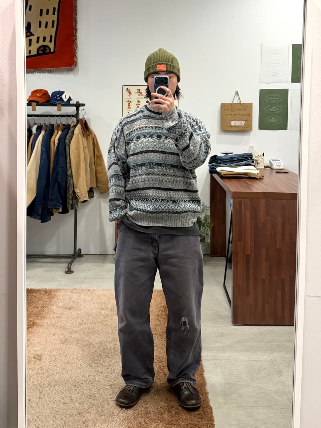 00s Giorgio 빈티지 알파카 울 니트 (made in Italy) 상품이미지2