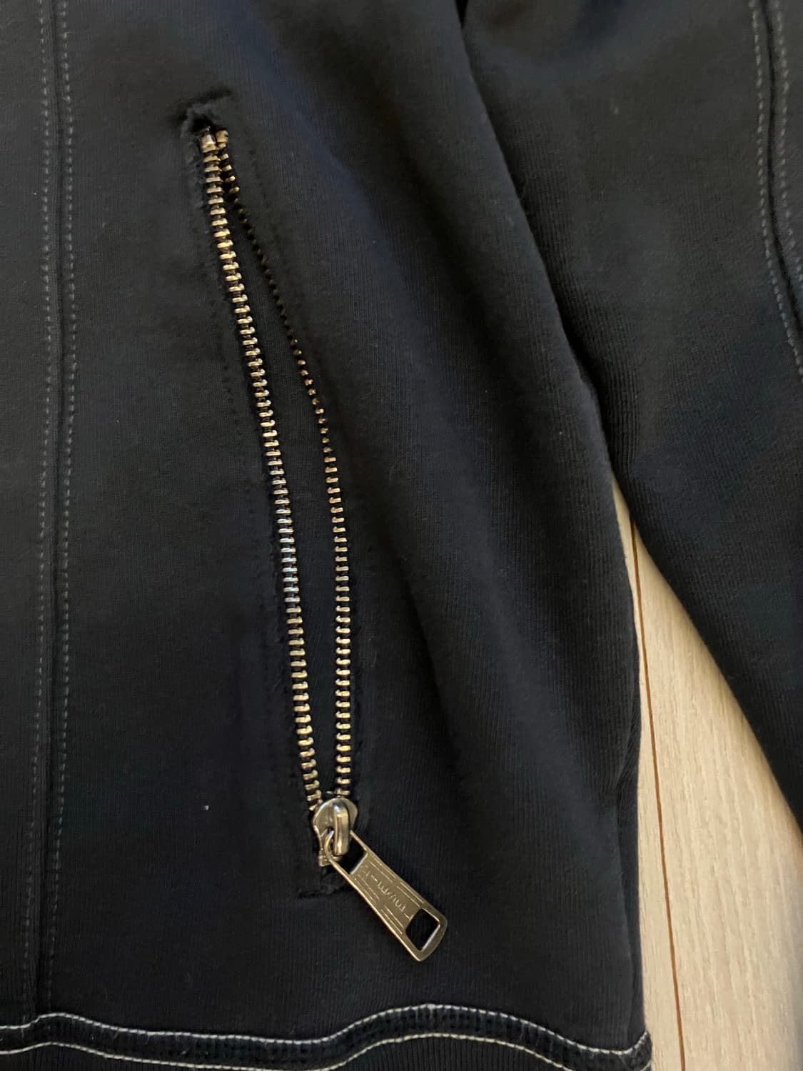 디젤 져지 집업 네이비 상품이미지3