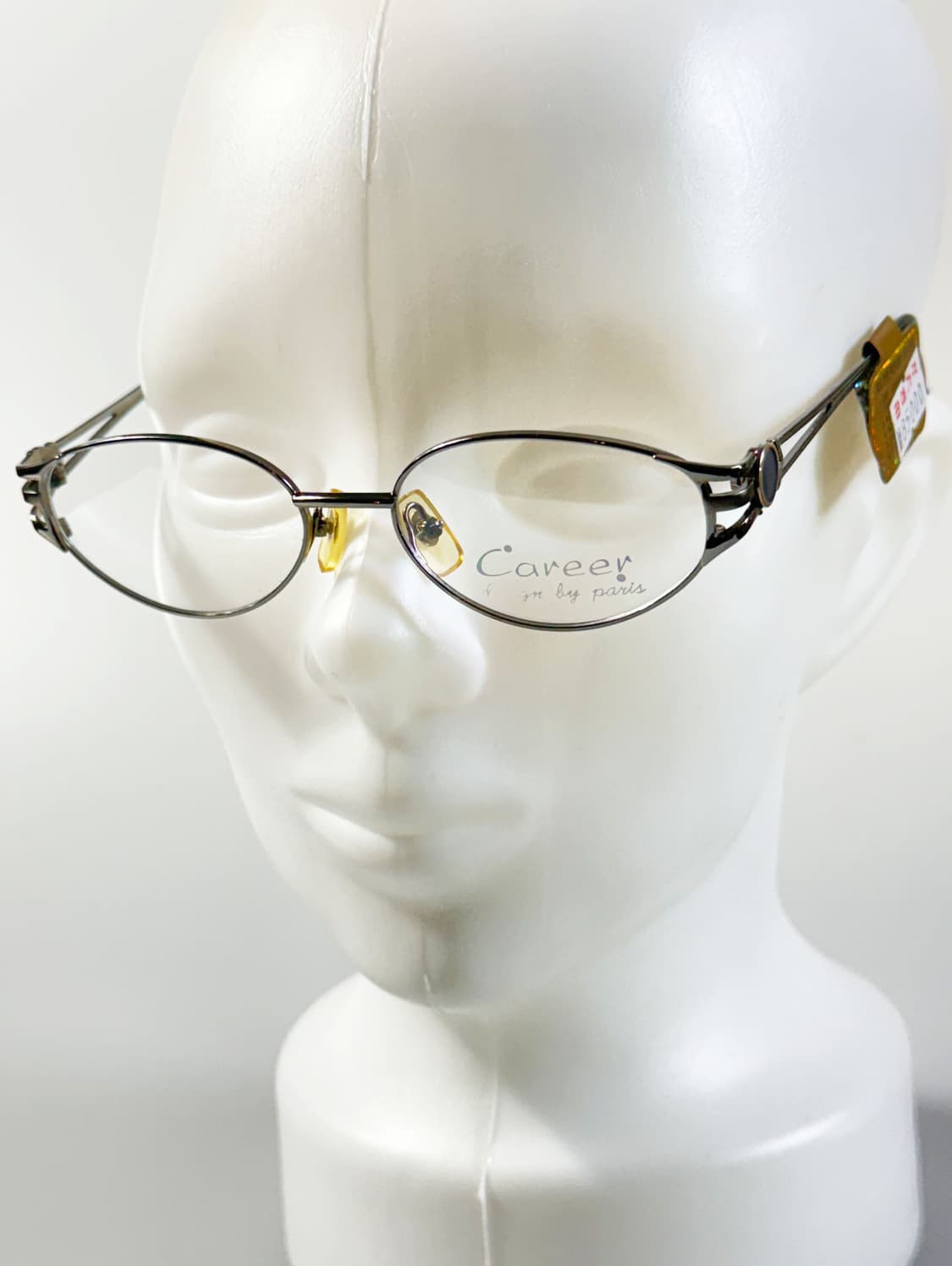 90s CAREER 건메탈 슬림 오벌 프레임 빈티지 안경 상품이미지8