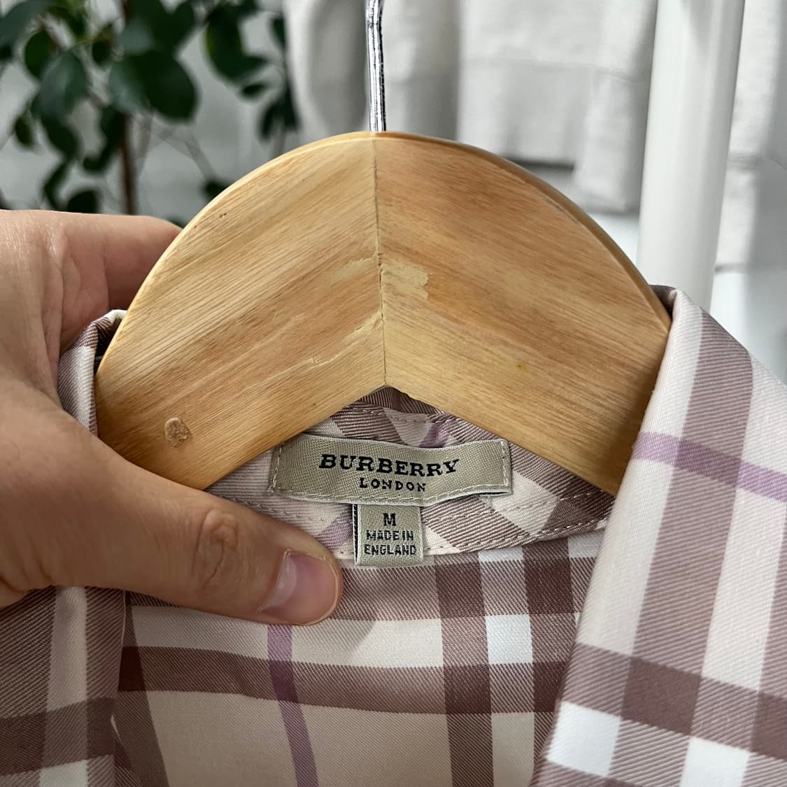 버버리 우먼 노바체크 셔츠 M 상품이미지3