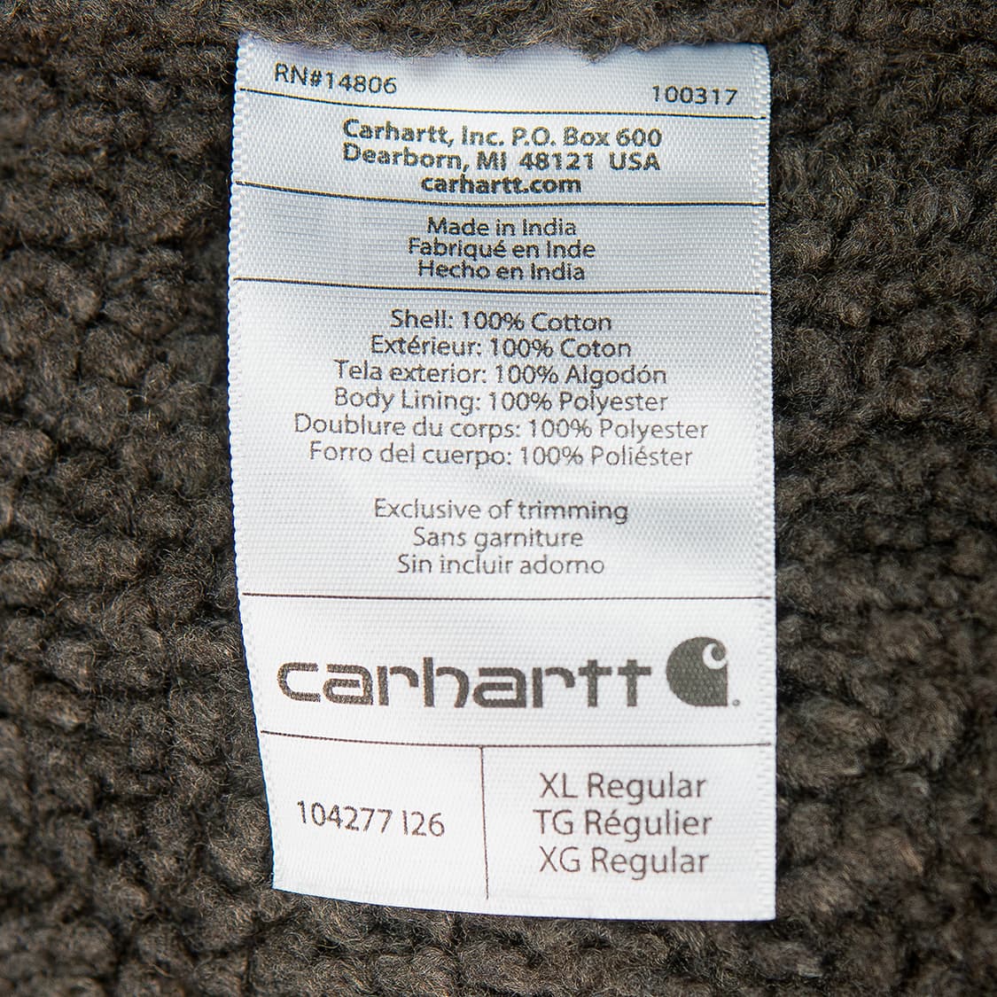 [120] 칼하트 104277 모크넥 쉐르파라이닝 덕캔버스 워크 베스트  상품이미지7