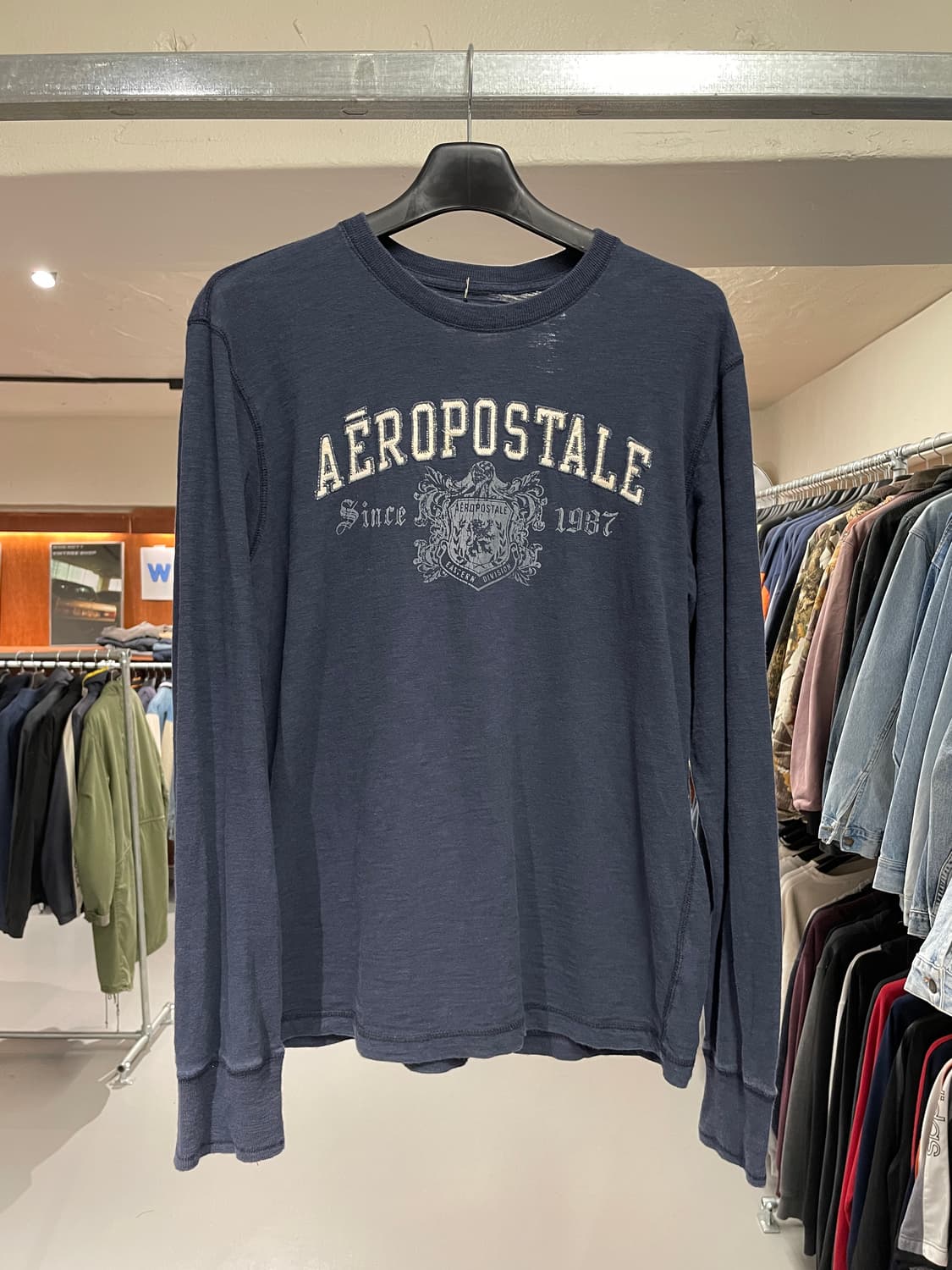 빈티지 롱슬리브 티셔츠(네이비)   상품이미지7