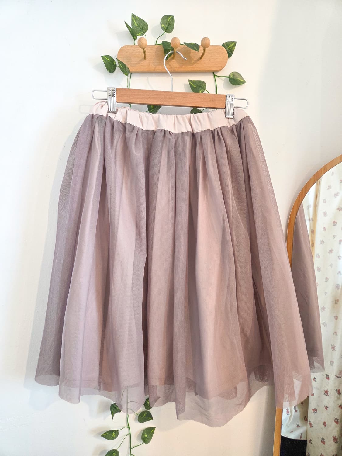 샤 미디 스커트 상품이미지4