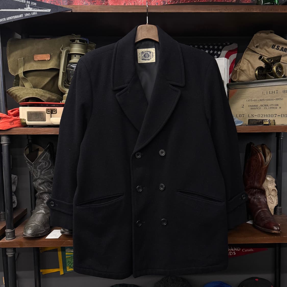 90s J.PRESS 제이프레스 US NAVY 해군 밀리터리 복각 피코트 상품이미지1