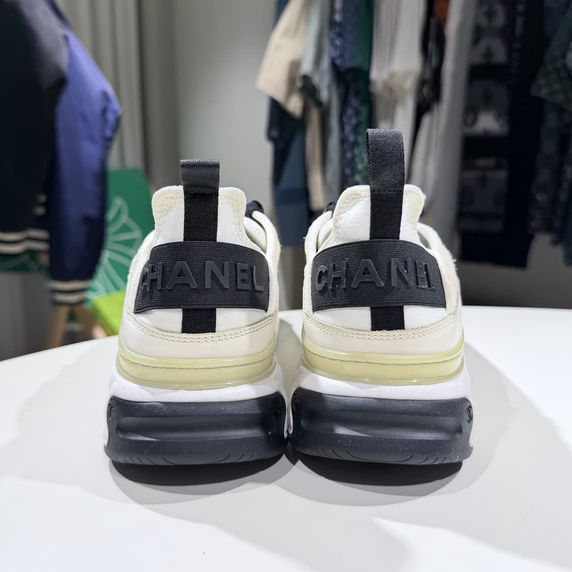 (A/41) / 샤넬 믹스드 파이버 스니커즈 벨벳카프스킨 스니커즈 운동화 상품이미지4