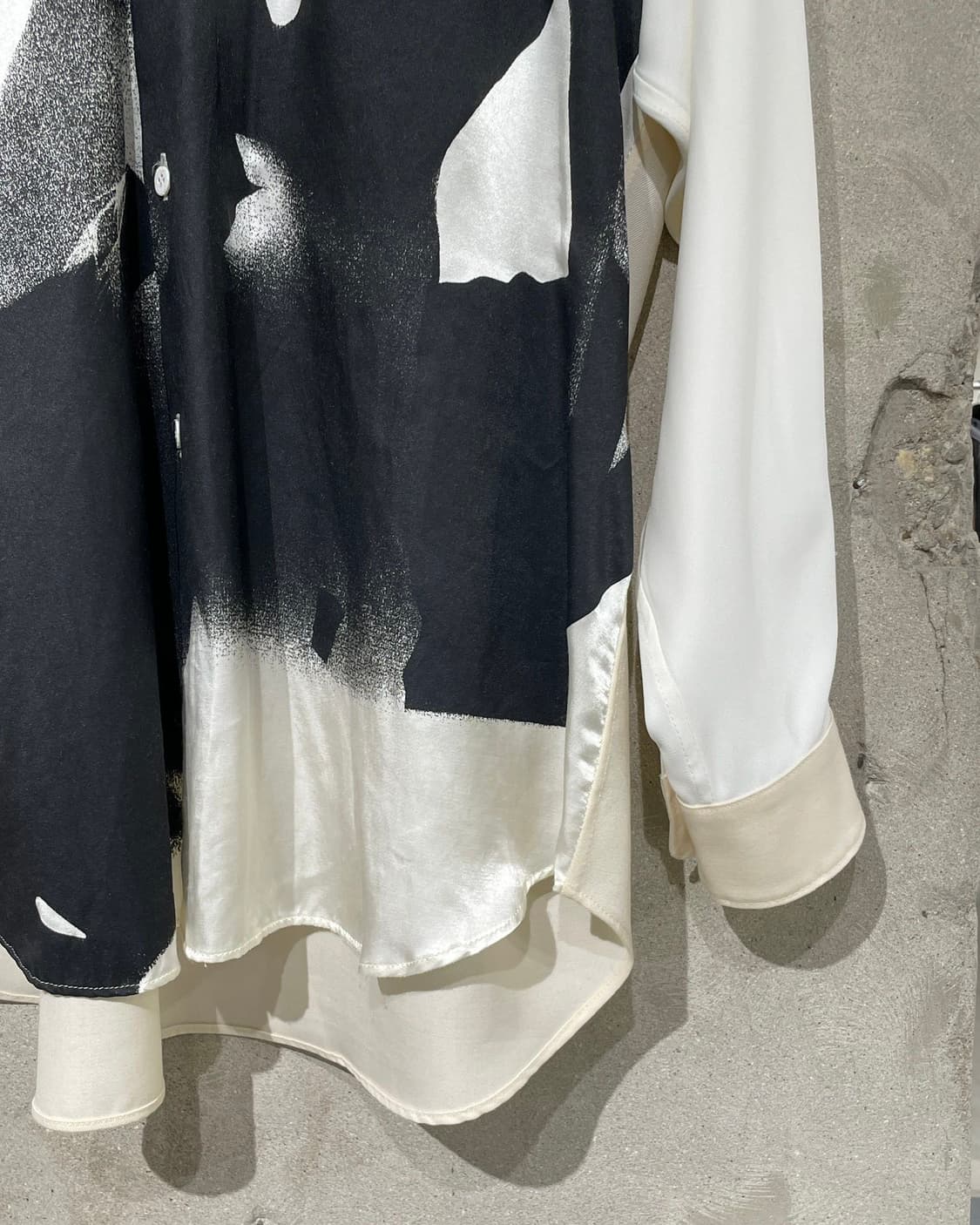 마리아노 아이보리 스톤 에이지 모비다 울 비스코스 셔츠 상품이미지5