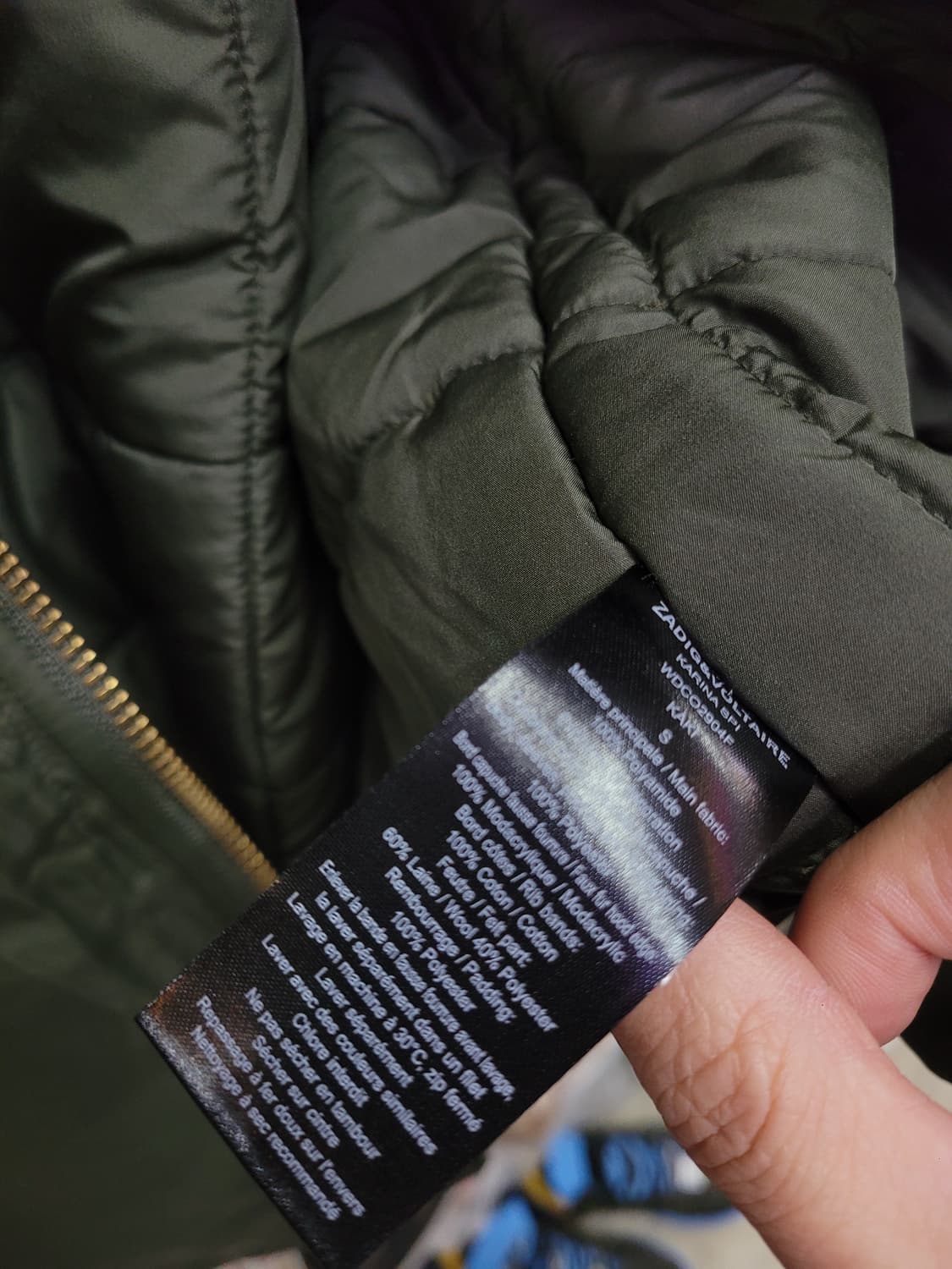 ZADIG&VOLTAIRE 자딕앤볼테르 야상 패딩 점퍼 상품이미지6