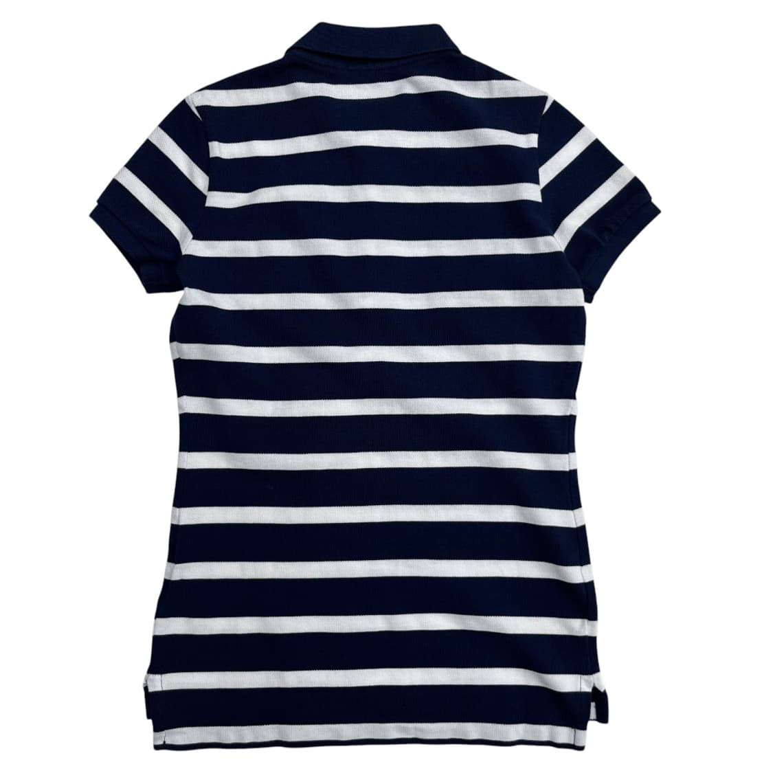 폴로 랄프로렌 빅포니 화이트 단가라 네이비 pk 반팔 XS 상품이미지3