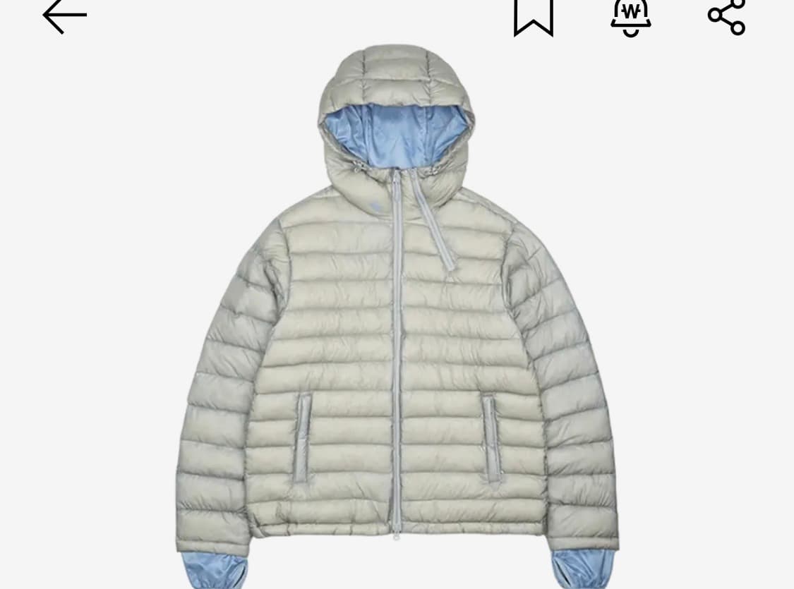 산산기어 서픽스 푸퍼 자켓 그레이 25Fw 상품이미지1