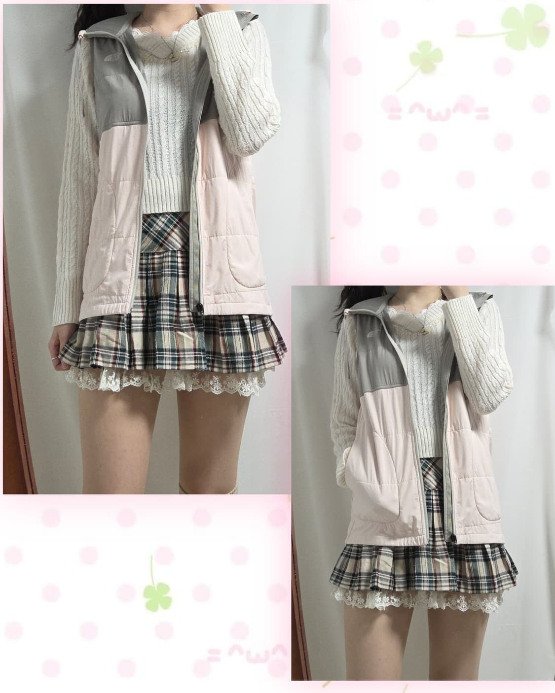 노스페이스 연핑크 조끼후드집업 상품이미지1