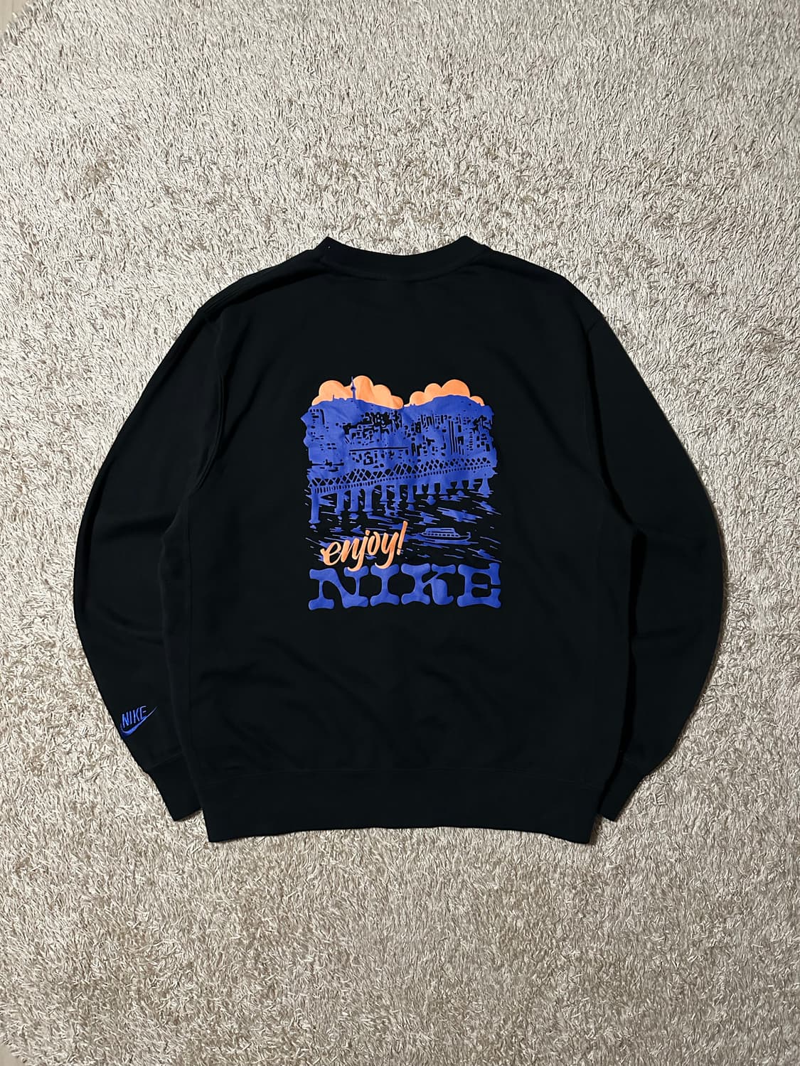 나이키 NIKE KR HR 백로고 맨투맨 블랙 M 상품이미지1