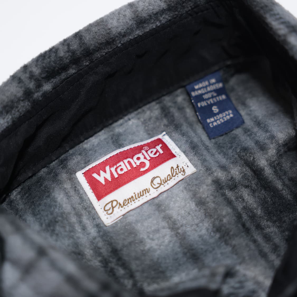 Wrangler Grey Plaid Fleece Shirt 상품이미지2