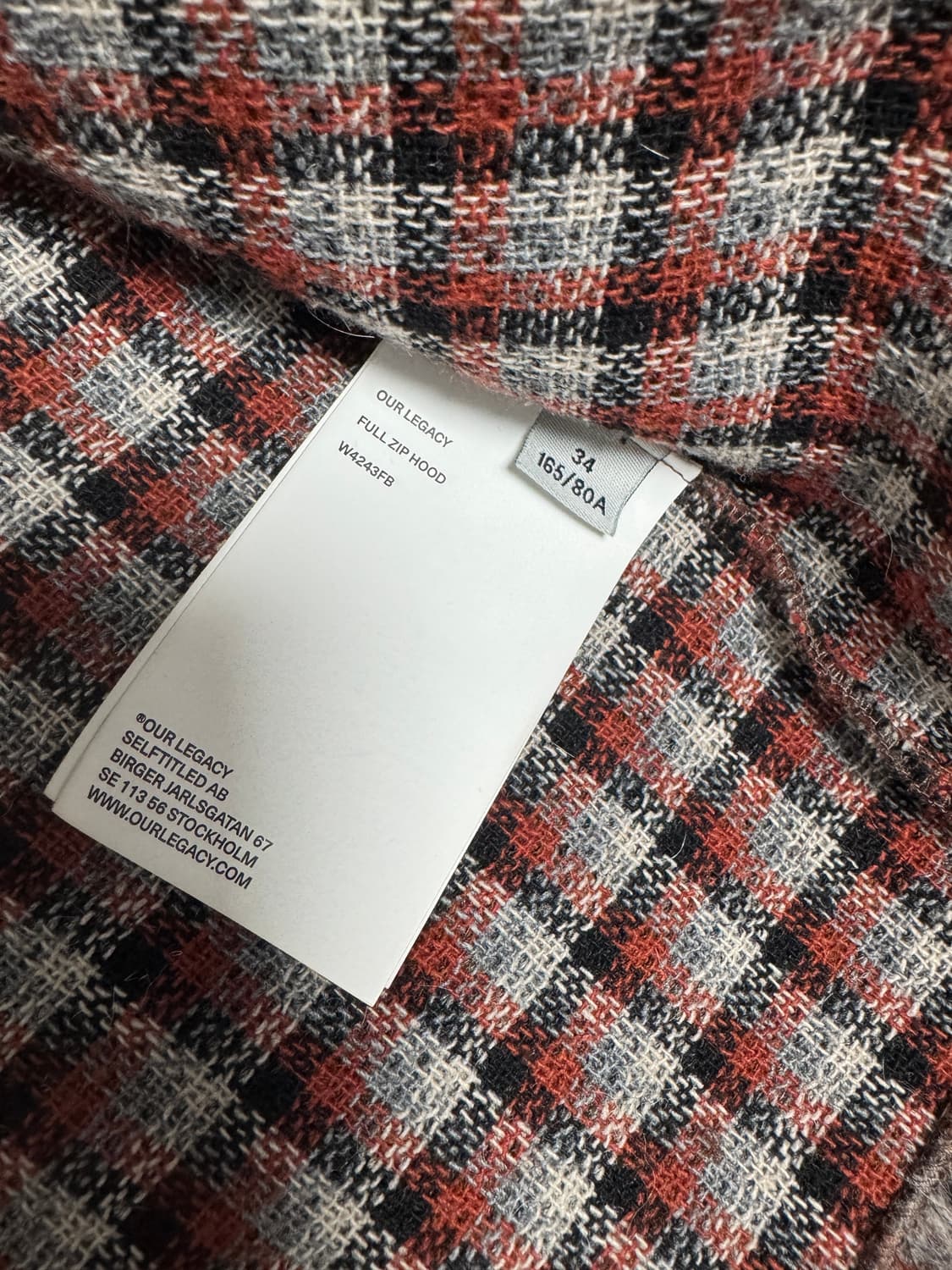 아워레가시 FULL ZIP HOOD BOSTON CHECK 상품이미지4