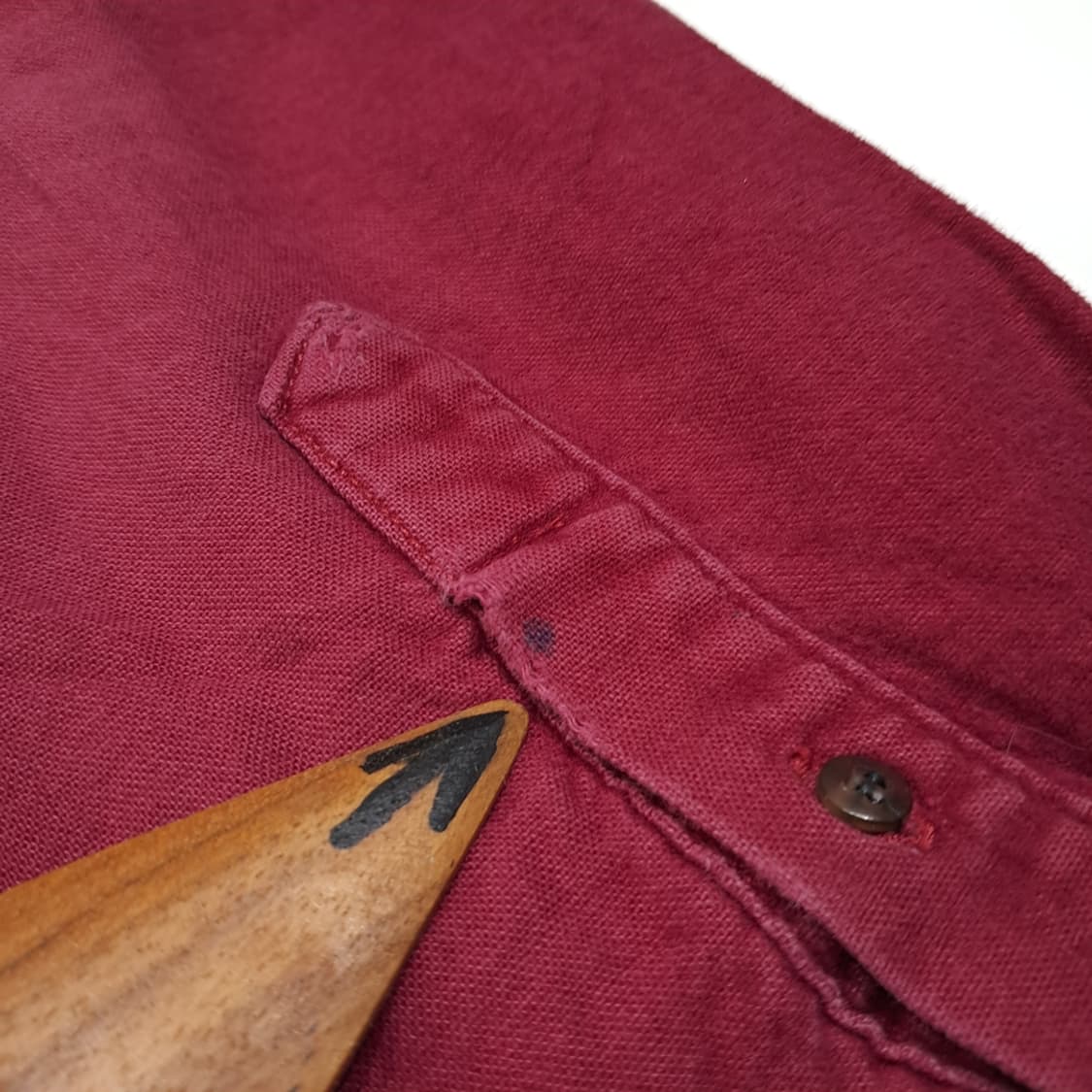 CL186 울리치 코튼 샤모아 버건디 셔츠 상품이미지8