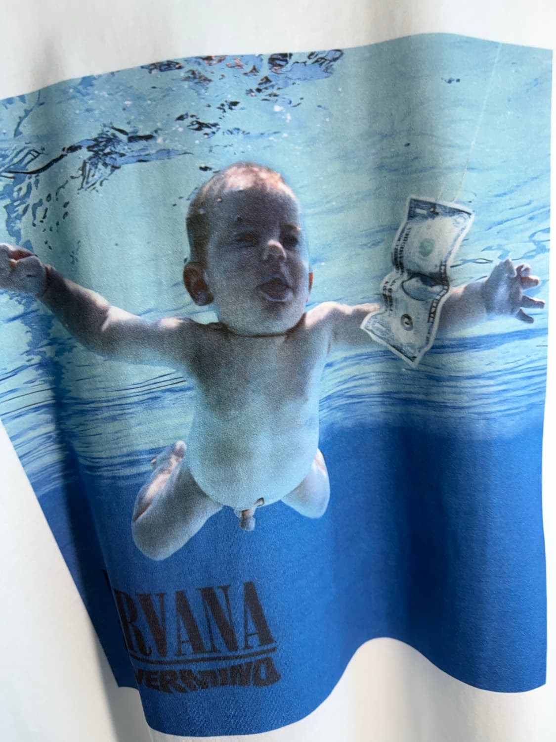 너바나 네버마인드 빈티지무드 링거반팔티 상품이미지7