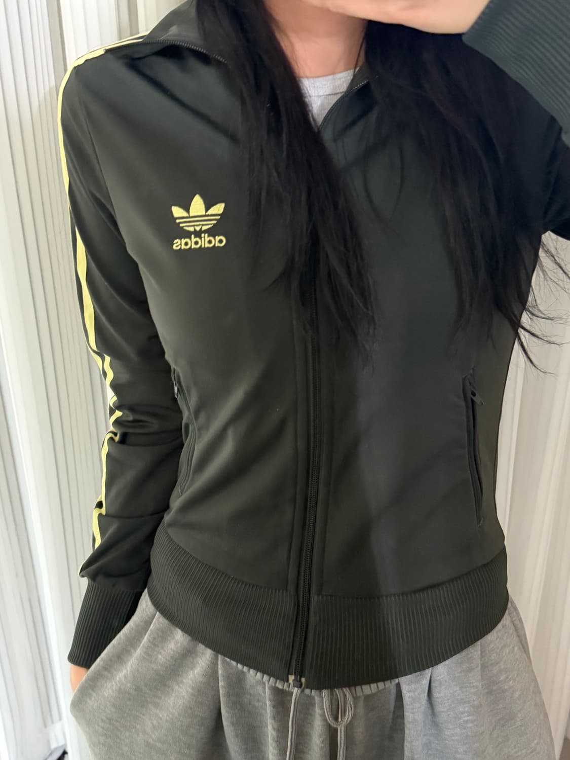 아디다스 올드스쿨 그린/옐로우 트랙 져지 85 상품이미지1