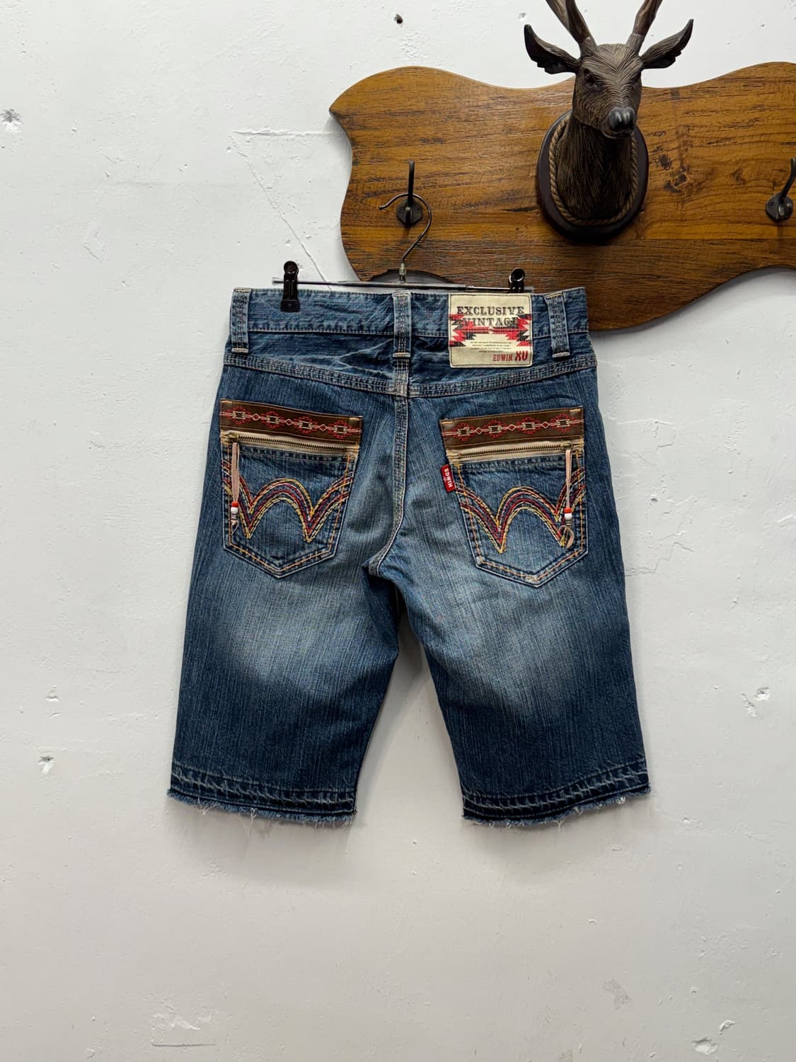 EDWIN Western Native Denim Shorts 상품이미지1