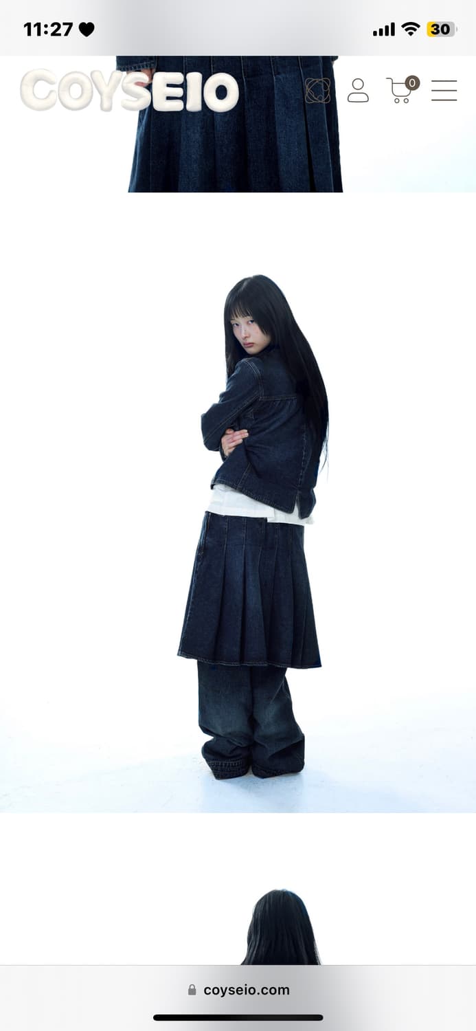 코이세이오 데님 셋업 상품이미지1