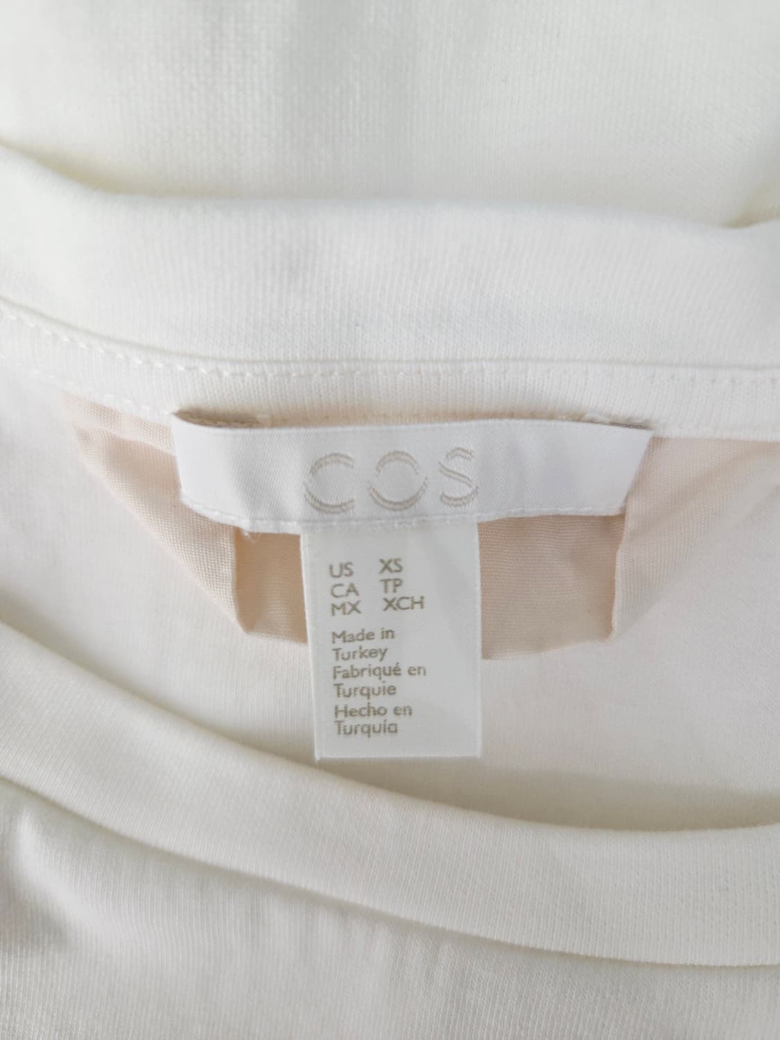 COS 코스 화이트 반팔 플레어 원피스 상품이미지8