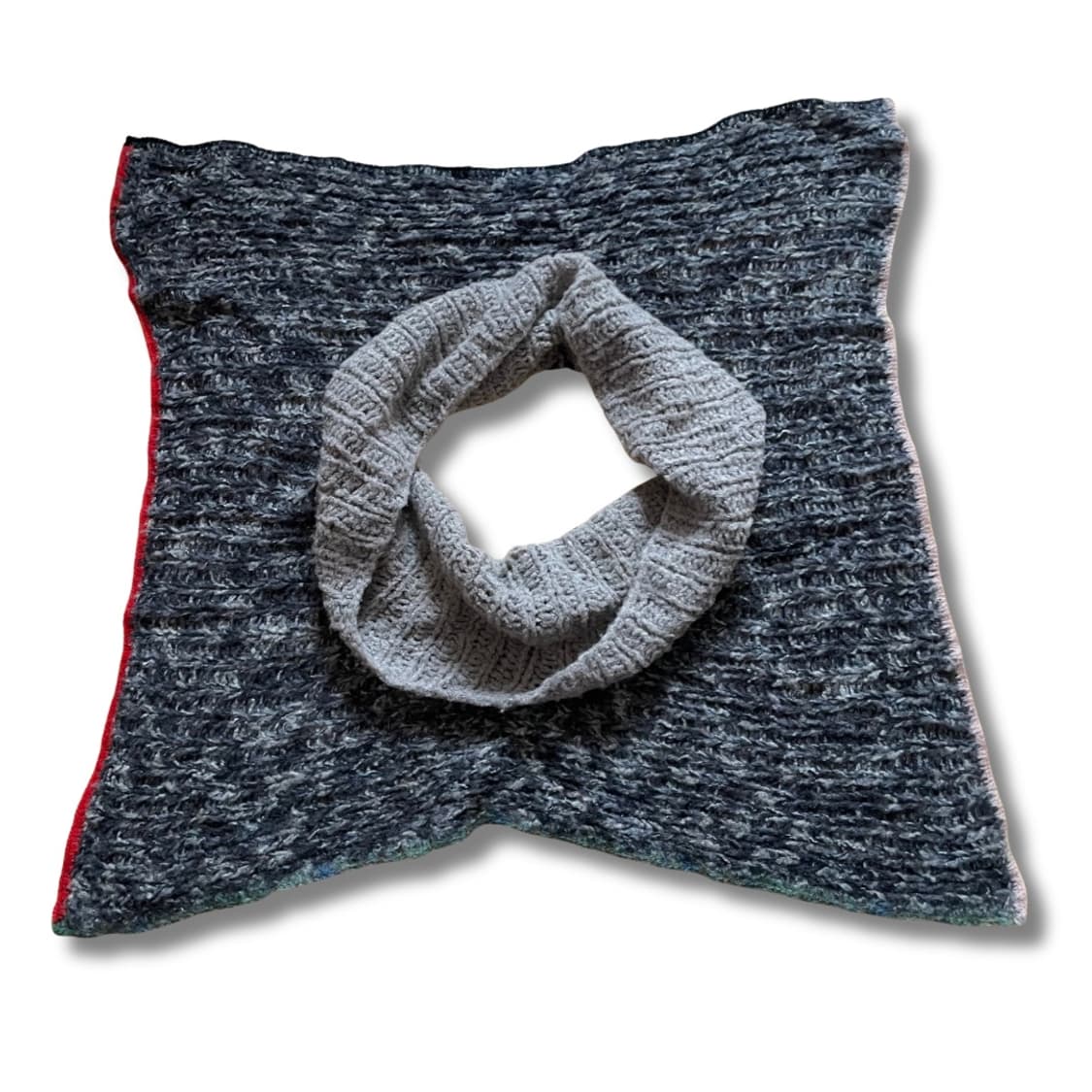 BLANK 🧶 Grey Knit Snood 상품이미지3