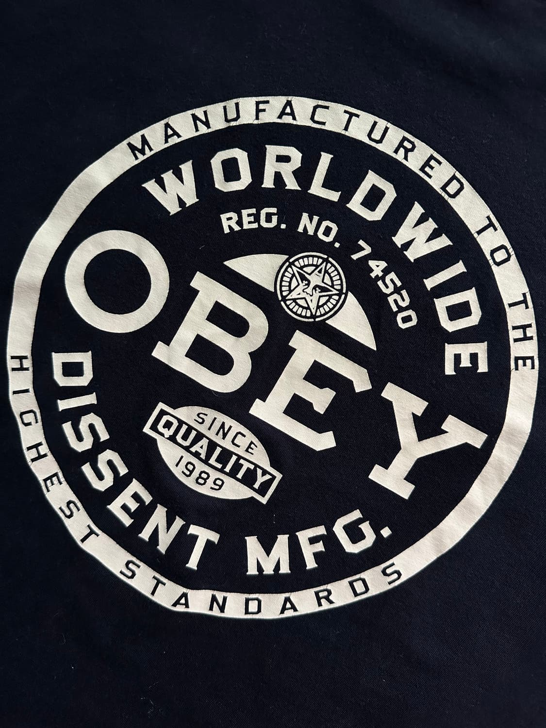 오베이 OBEY 디센트 스탠다드 반팔 티셔츠 M 상품이미지5