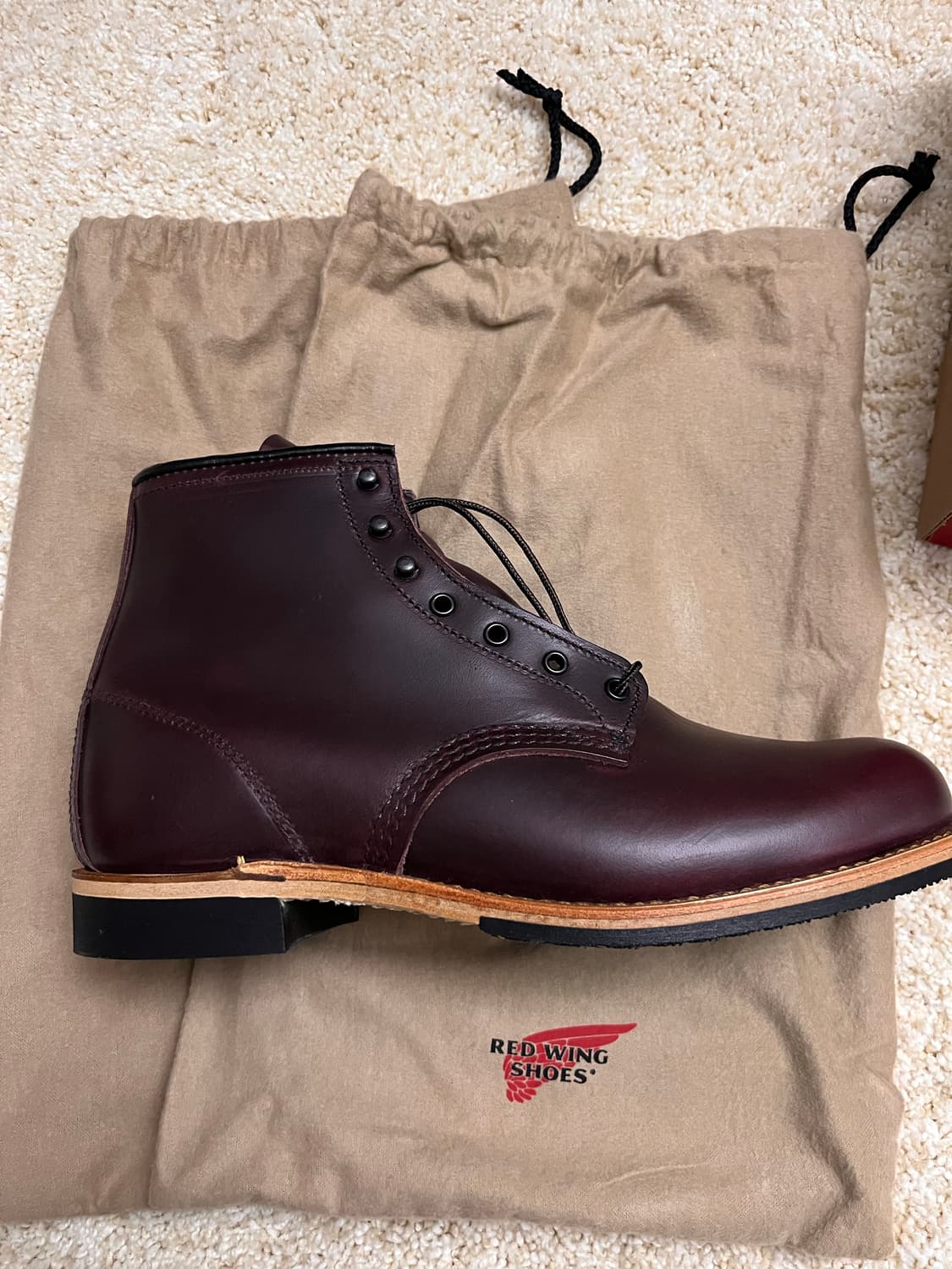 [미사용새상품] 레드윙 벡맨 9419 블랙 체리 9.5 팩토리 세컨드(F 상품이미지3