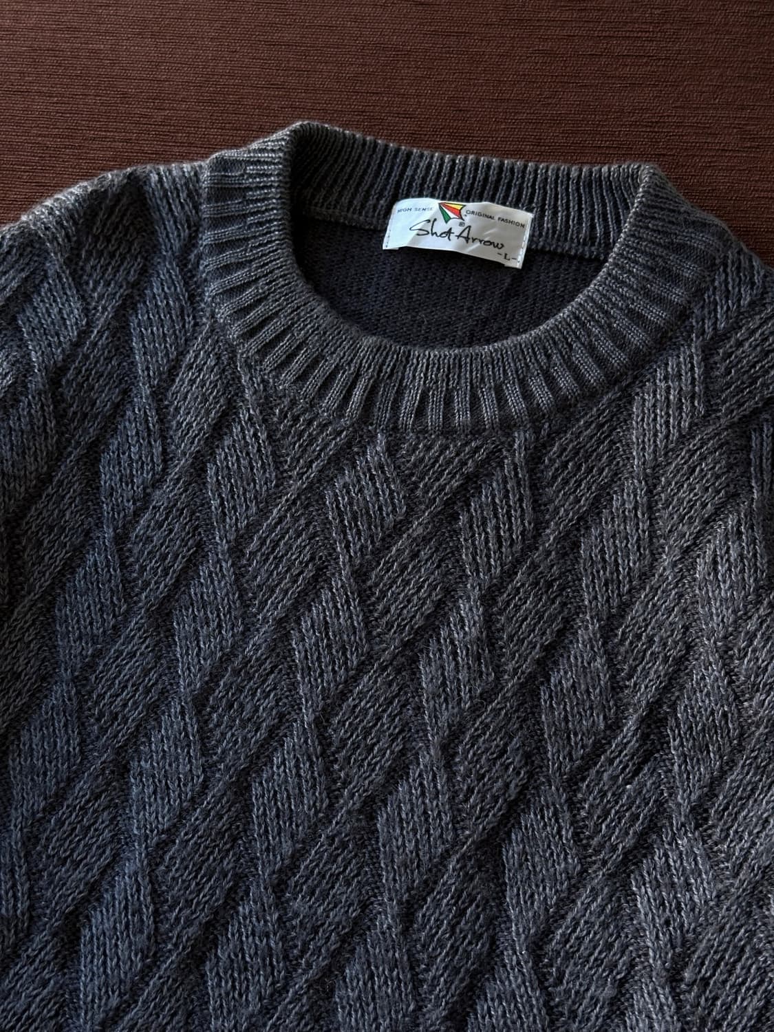 Design pattern wool blend knit P/O 상품이미지3