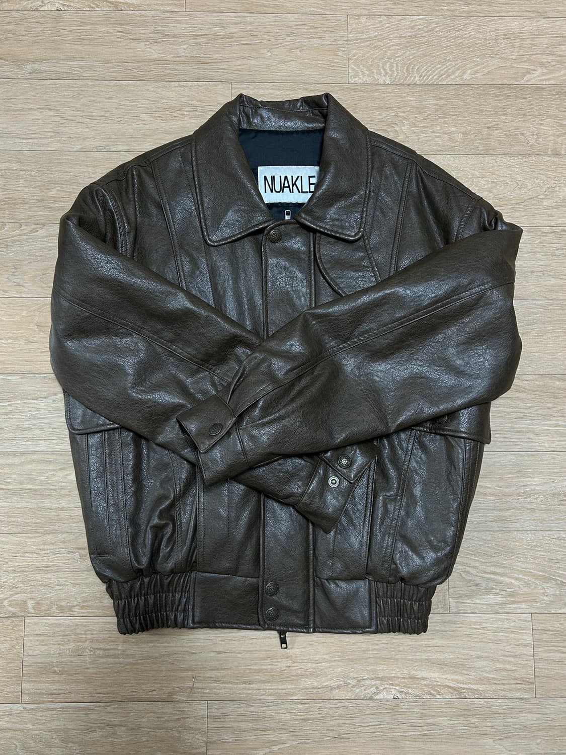 누아클레 vintage crack leather blouson 상품이미지2
