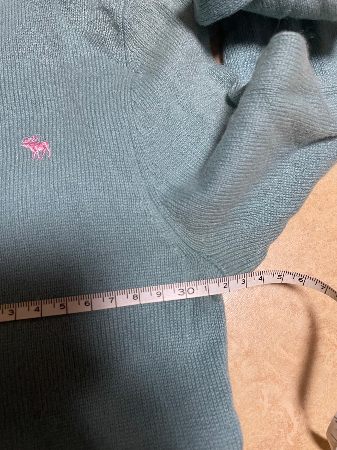 유일매물 아베크롬비 00s 딱붙 후드 집업 캐시미어 니트 딱붙핏 y2k 상품이미지7