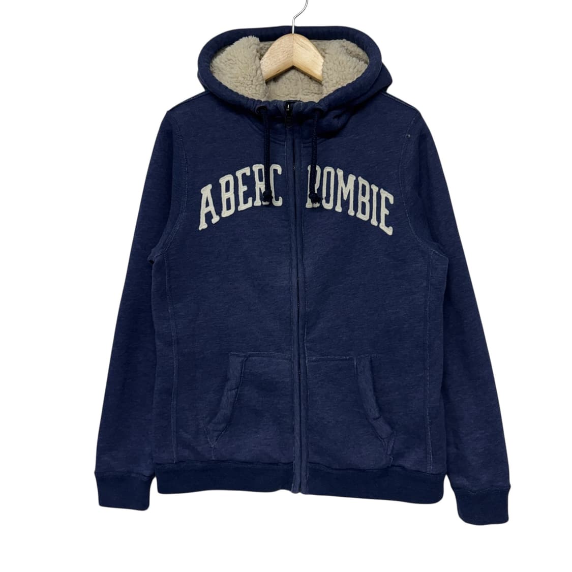 아베크롬비 아치로고 양털 후드집업 상품이미지1