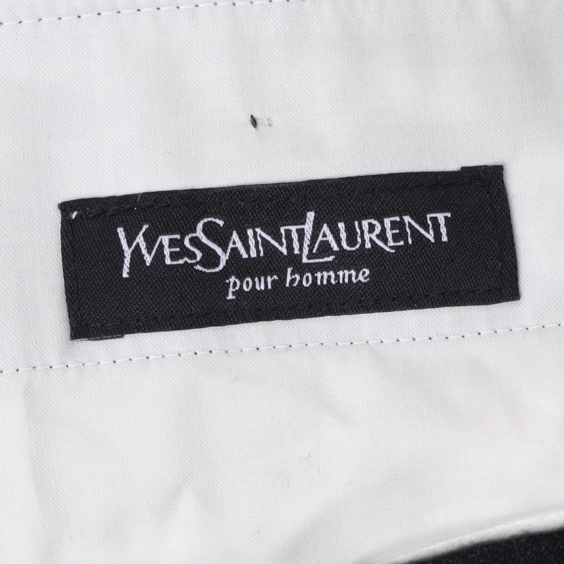 입생로랑 블랙 울 핀턱 트라우저 팬츠 상품이미지8