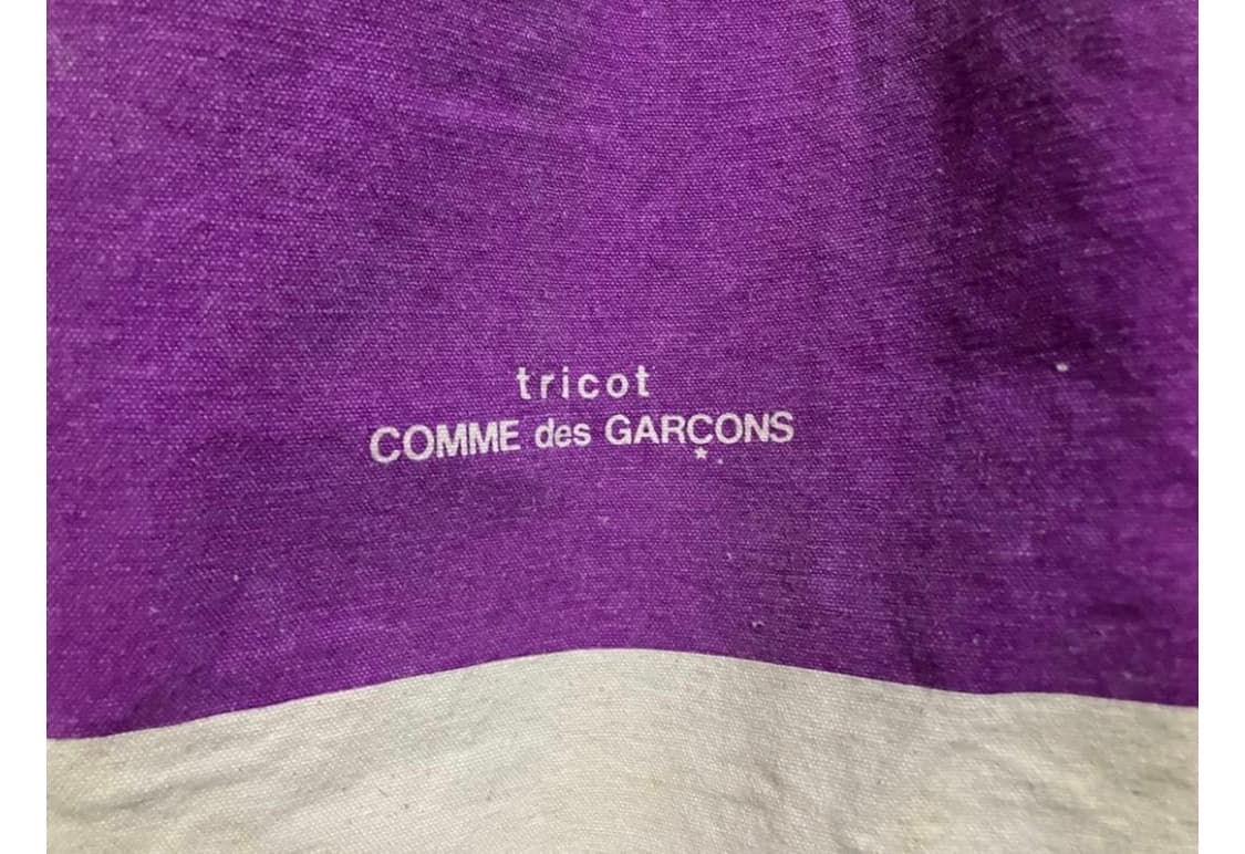 tricot COMME des GARÇONS 플래드 핸들 캔버스 토트백 상품이미지4