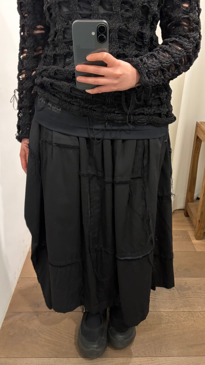 Tulle Layered Hole Knit 상품이미지9