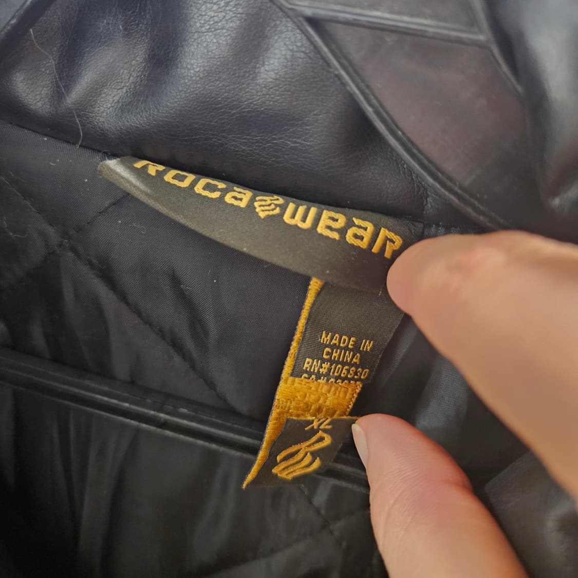 로카웨어 비건 레더 자켓 XL 상품이미지7