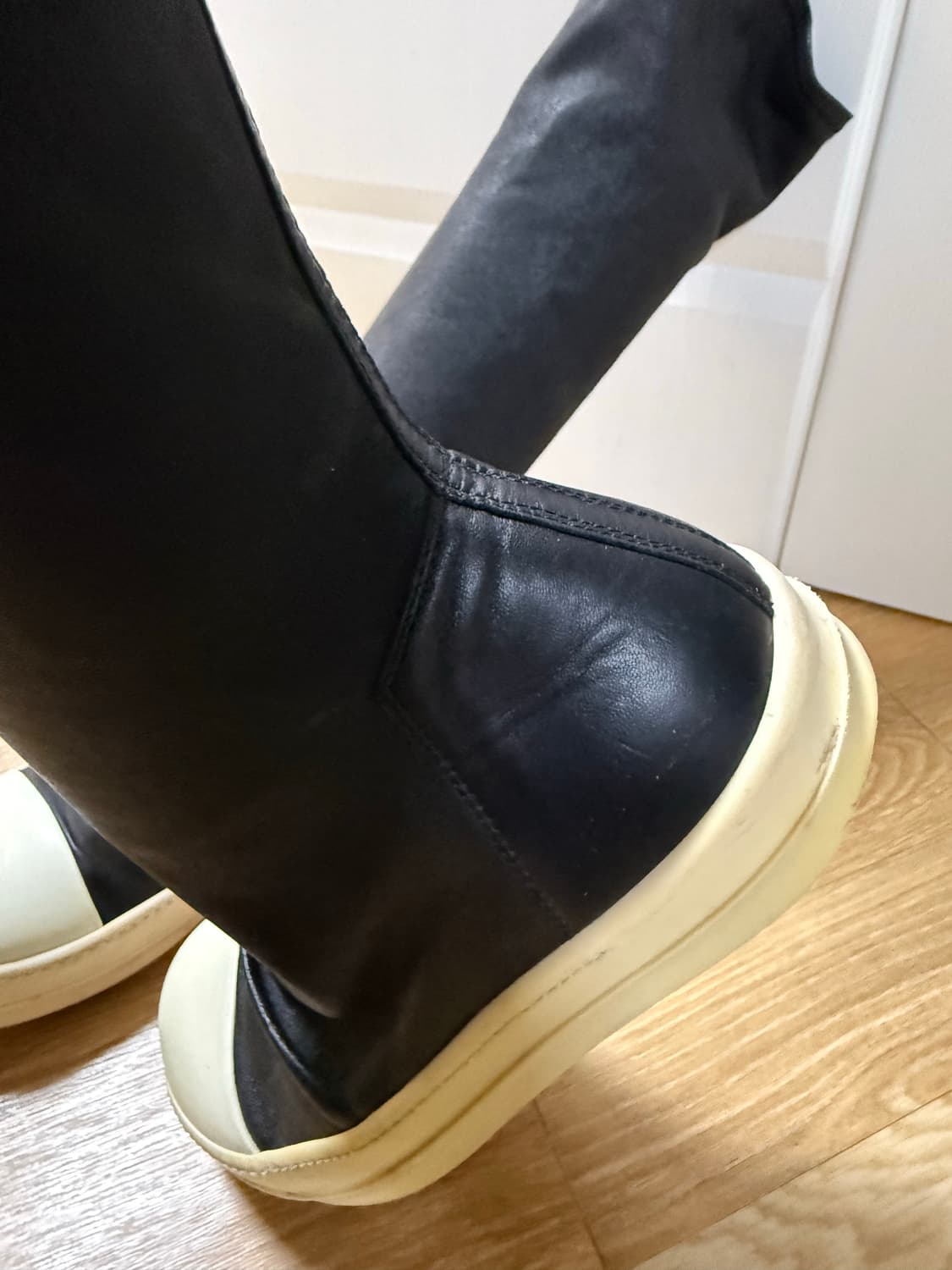 릭오웬스 레더 하이삭스 스니커즈 41 상품이미지6